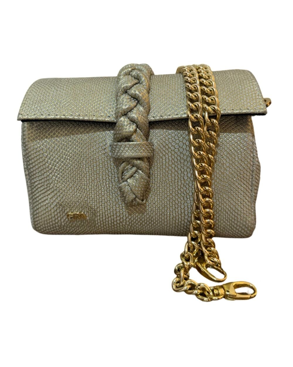 Nanya mini, with chain attached strap.
Ash gold toned - Image 3