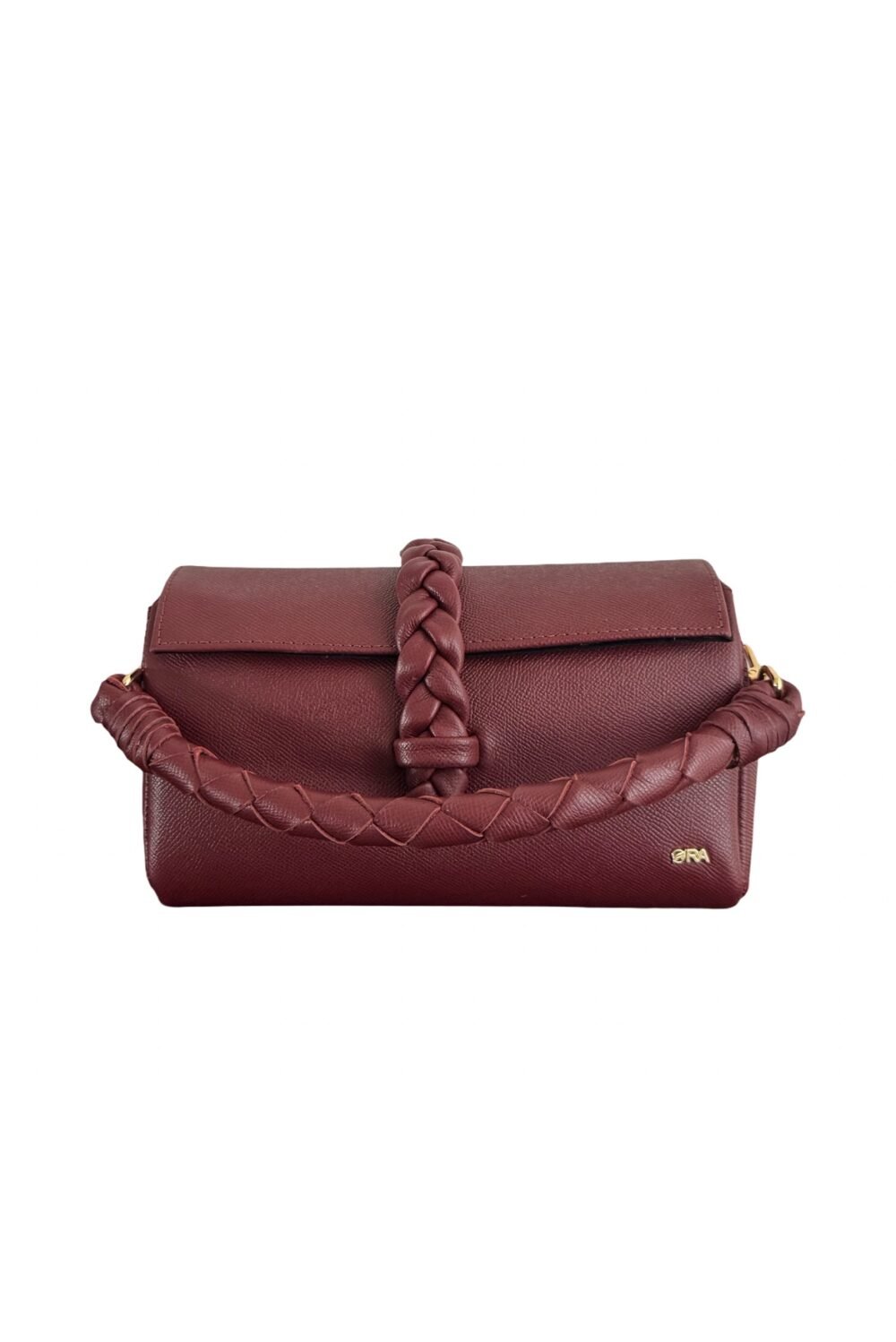 NANYA - MIDI BAG 
WITH CHAIN AND LEATHER ATTACHED STRAP - WINE