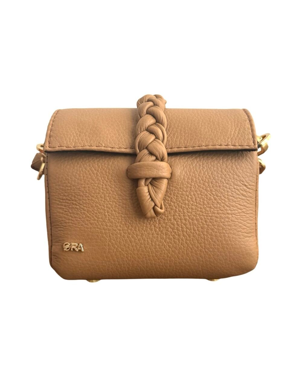 Nanya - Micro bag
With Chain and leather attached strap 
Light brown