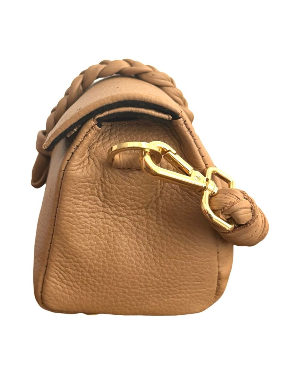 Nanya - Micro bag
With Chain and leather attached strap 
Light brown - Image 2