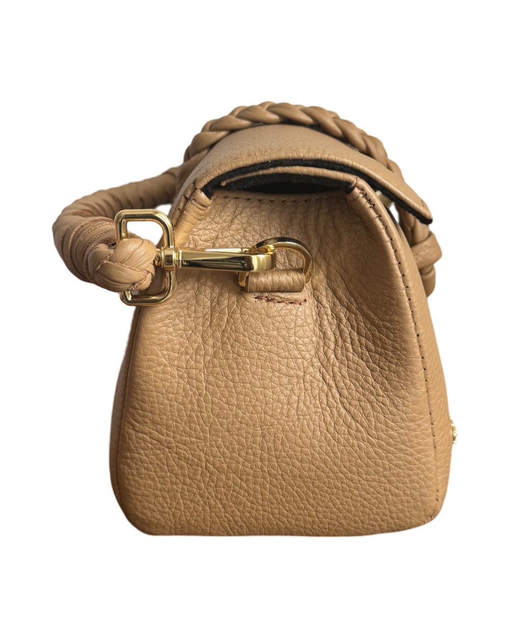 Nanya - Midi bag.
With chain and leather  attached strap
Light brown - Image 4