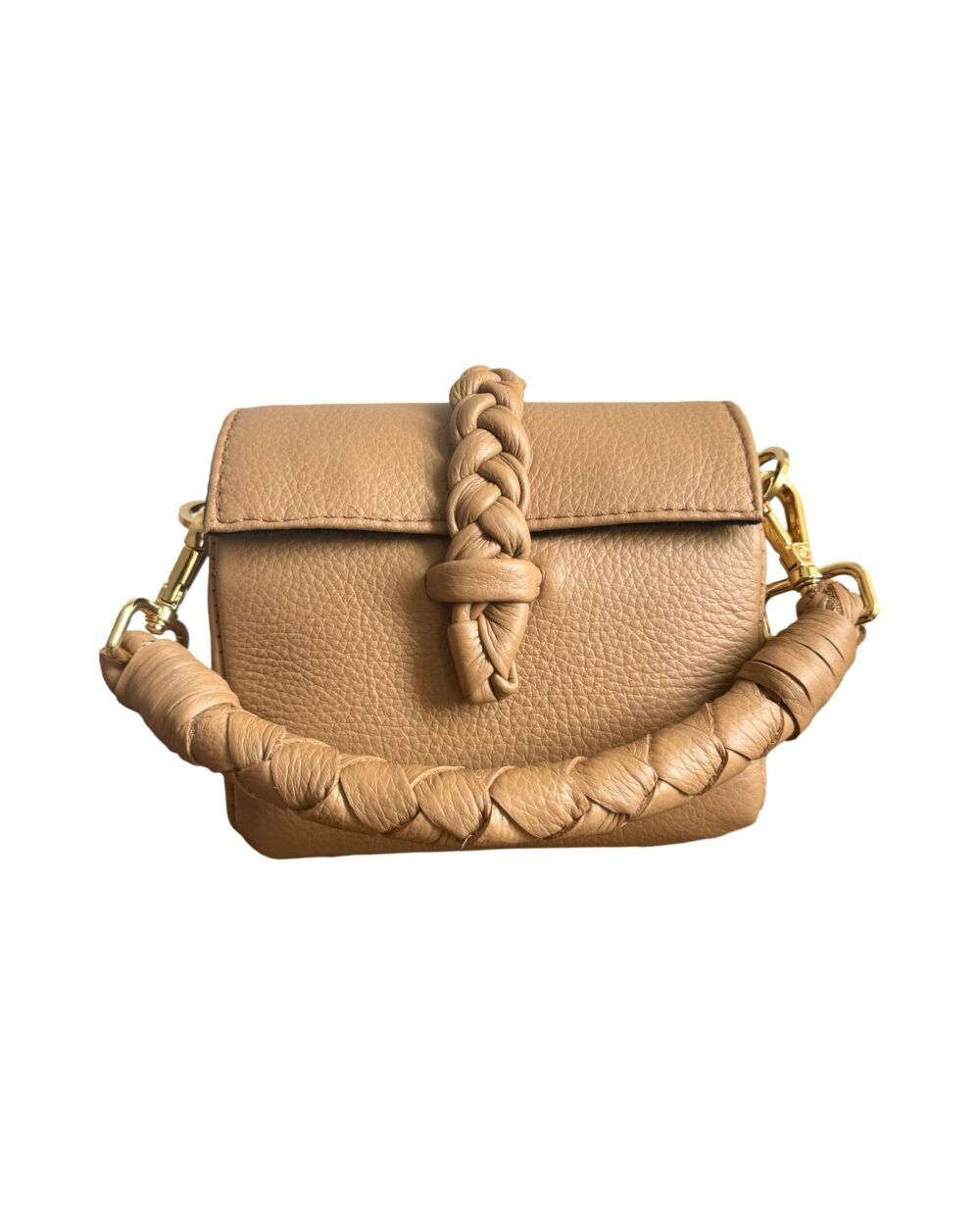 Nanya - Micro bag
With Chain and leather attached strap 
Light brown - Image 3