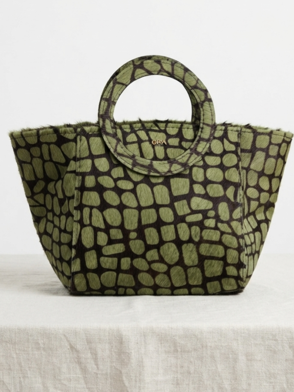 Nola Mini, Hair-On-Hide Green