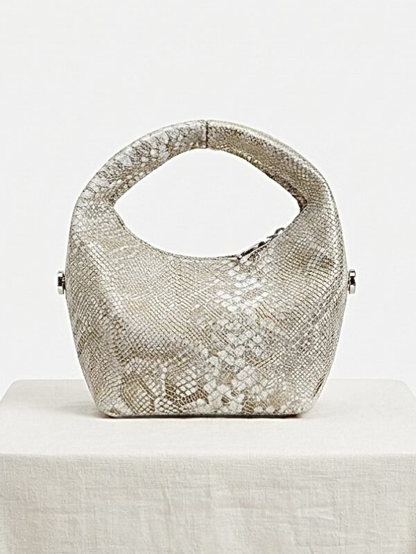 NEW - Nelo mini, in silver snake print
