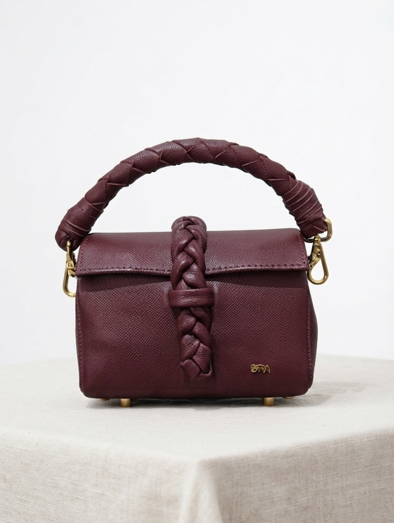 Nanya Mini | Wine (Plaited Lock)