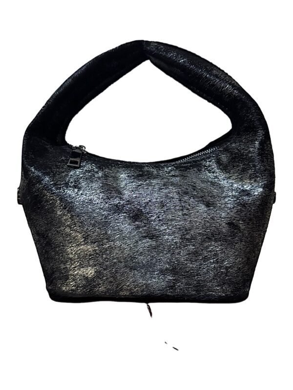 Nelo MIDI, hair on hide skin in black and silver toned