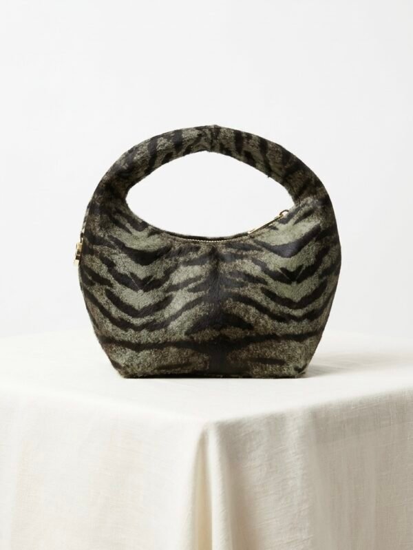 Nelo Mini | Hair-on-hide Animal Print | Green