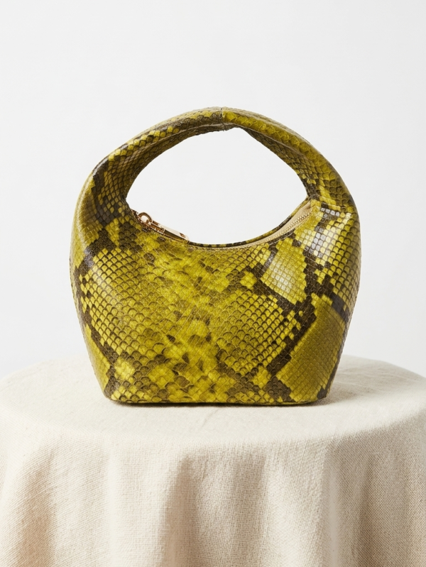 Nelo Mini | Snake skin | Lemon