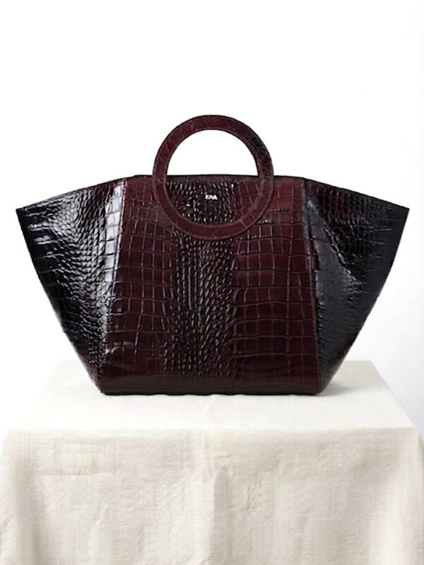 Nola Oversized | Black Oxblood | Bag Convertible Side Gussets