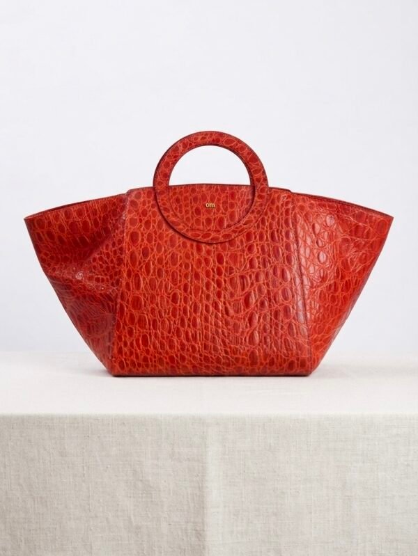 Nola Oversized | Orange Red | Convertible Side Gussets