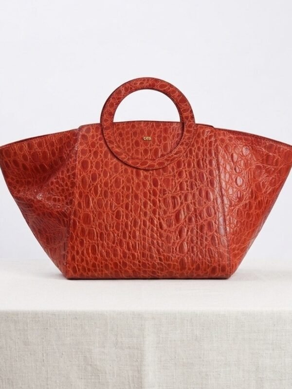 Nola Oversized | Orange Red | Convertible Side Gussets