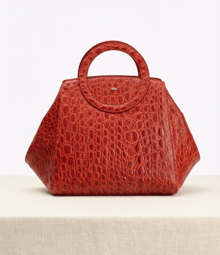 Nola Oversized | Orange Red | Convertible Side Gussets - Image 2