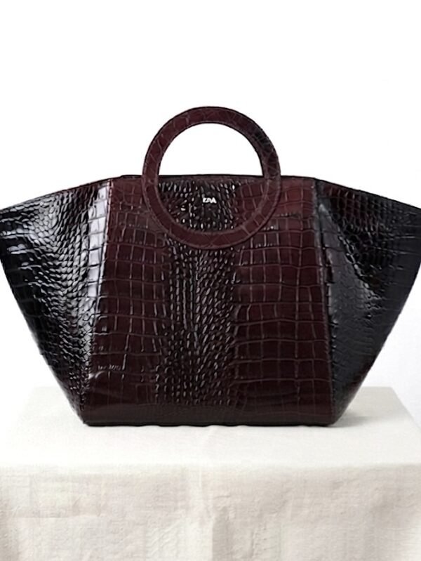Nola Oversized | Black Oxblood | Bag Convertible Side Gussets