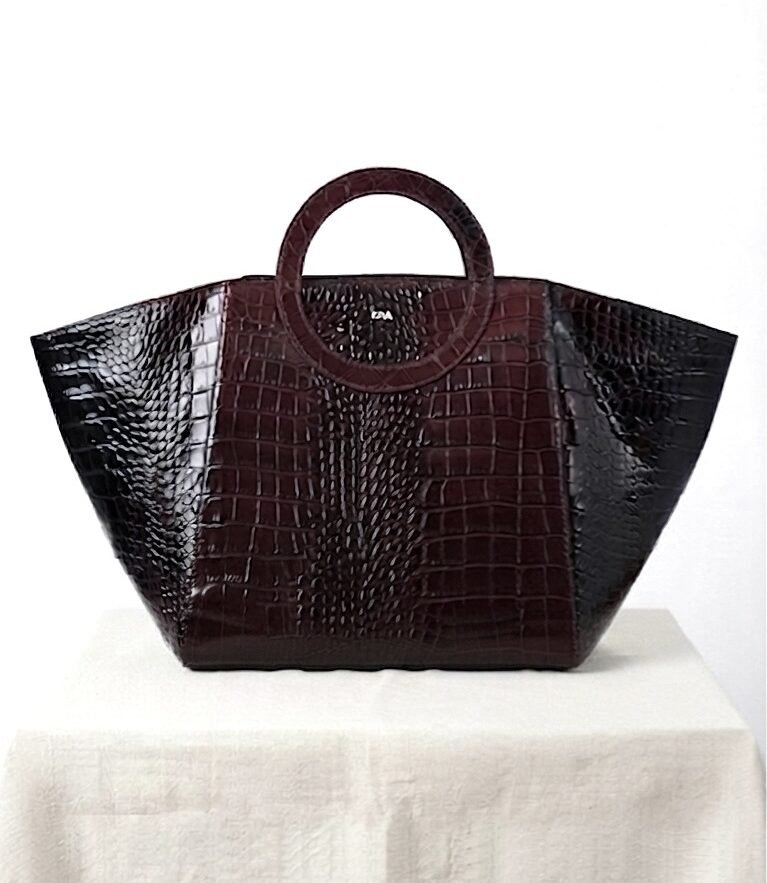 Nola Oversized | Black Oxblood | Bag Convertible Side Gussets