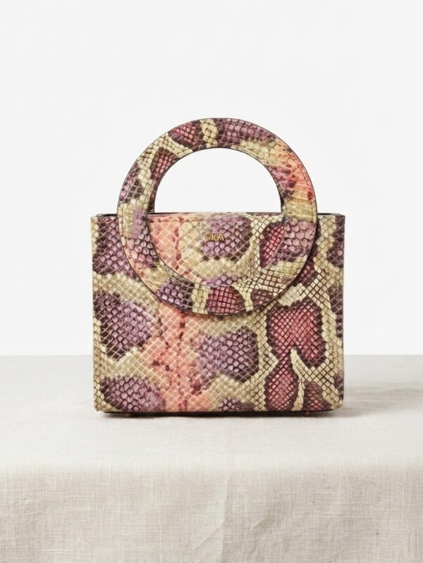 Oma Mini | Snake Print Embossed Skin